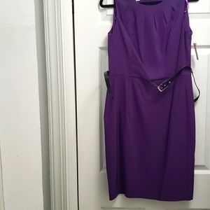 NWT Dress Barn Sleeveless Dress- Purple Size 12